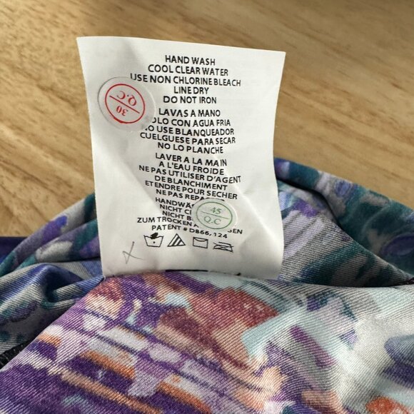 Miraclesuit Peephole Tankini Swim Top Mood‎ Ring Size 16 Printed NWT SW-2088 - Picture 11 of 11